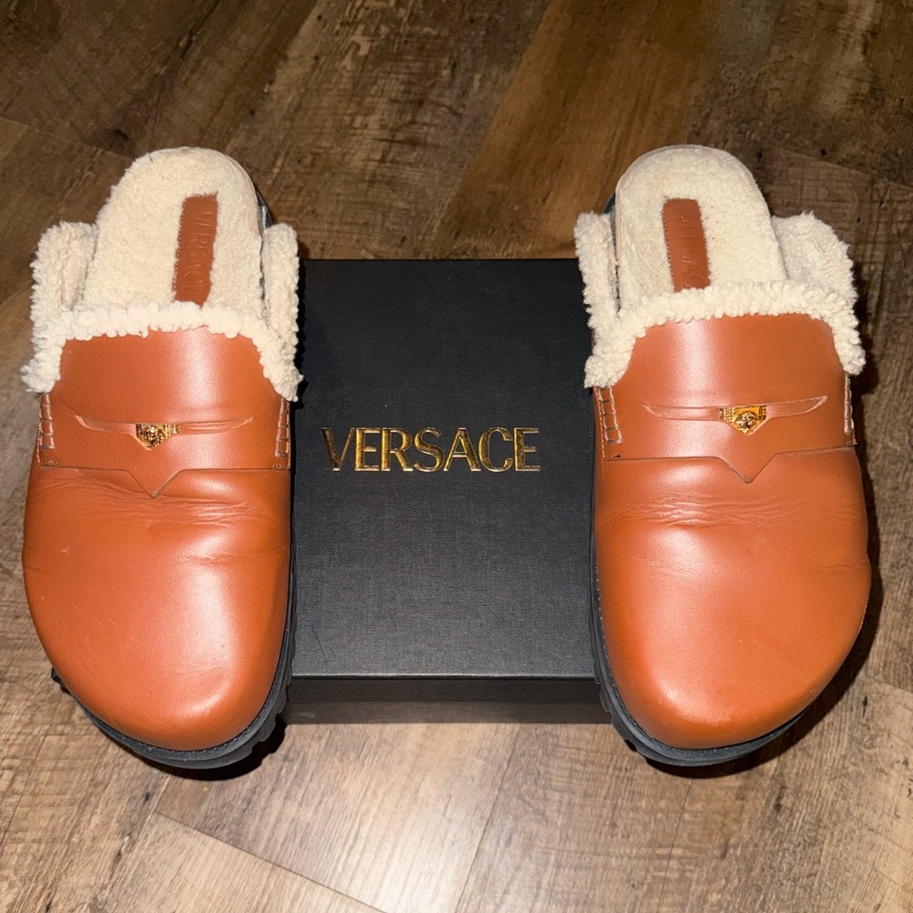 Men’s AUTHENTIC Versace Calfskin Mules